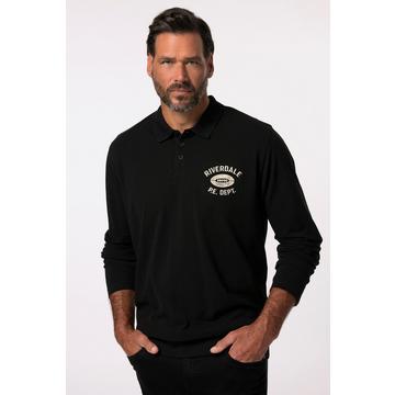 Poloshirt Bauchfit, Langarm, Piqué, XXL bis 8 XL