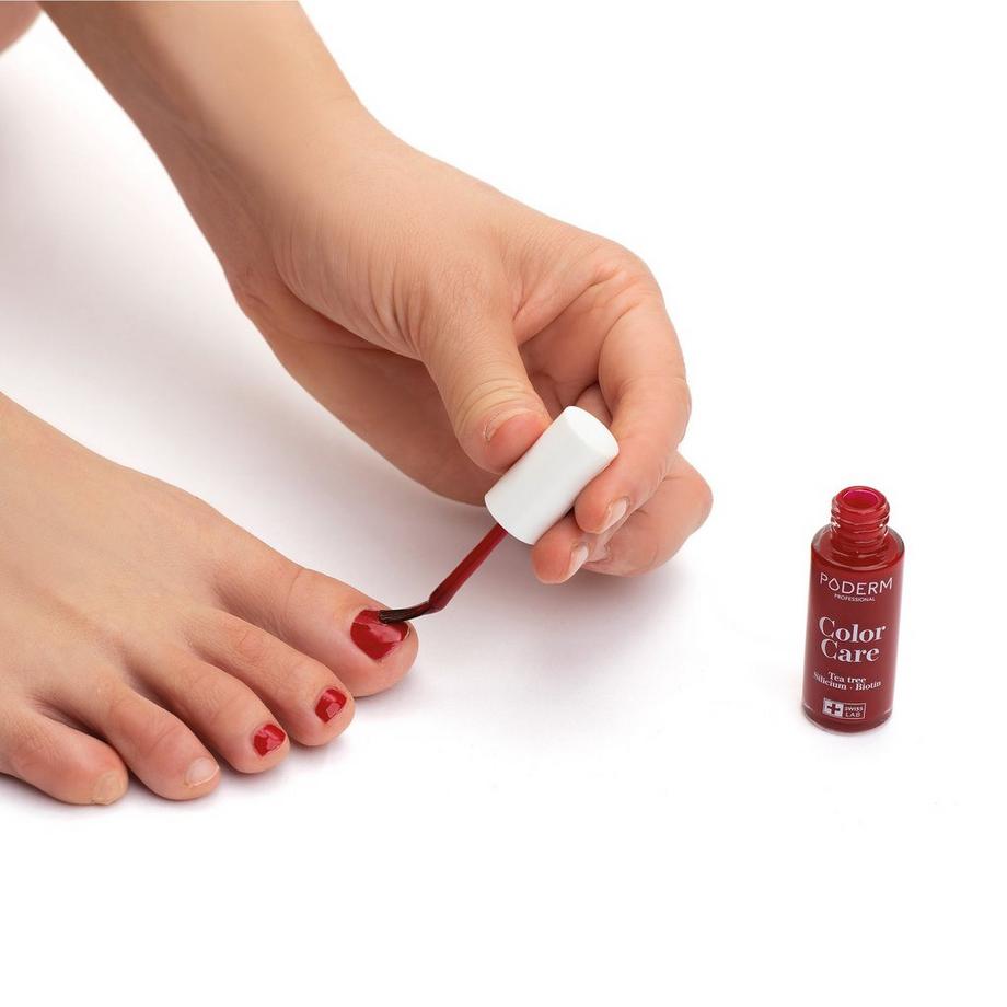 PODERM  Micosi delle Unghie - Smalto ROSSO ALLURE Tea Tree - Swiss Made 
