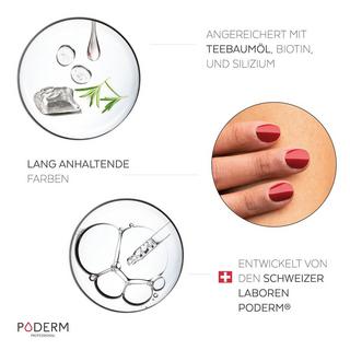 PODERM  Mycose Ongles - Vernis ROUGE ALLURE Tea Tree - Swiss Made 