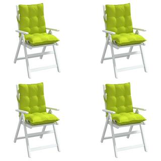 VidaXL Coussin de chaise à dossier bas tissu  