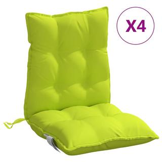 VidaXL Coussin de chaise à dossier bas tissu  