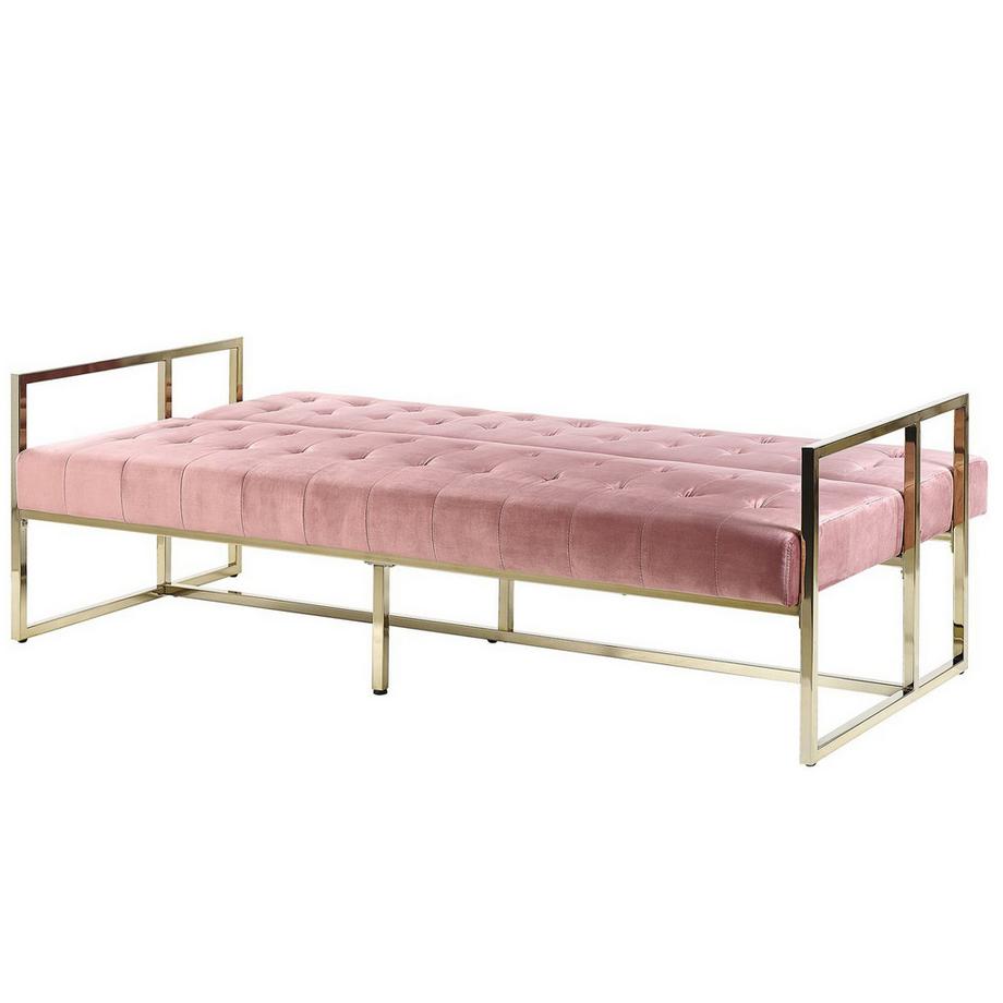 Beliani 3 Sitzer Sofa aus Samtstoff Glamourös MARSTAL  