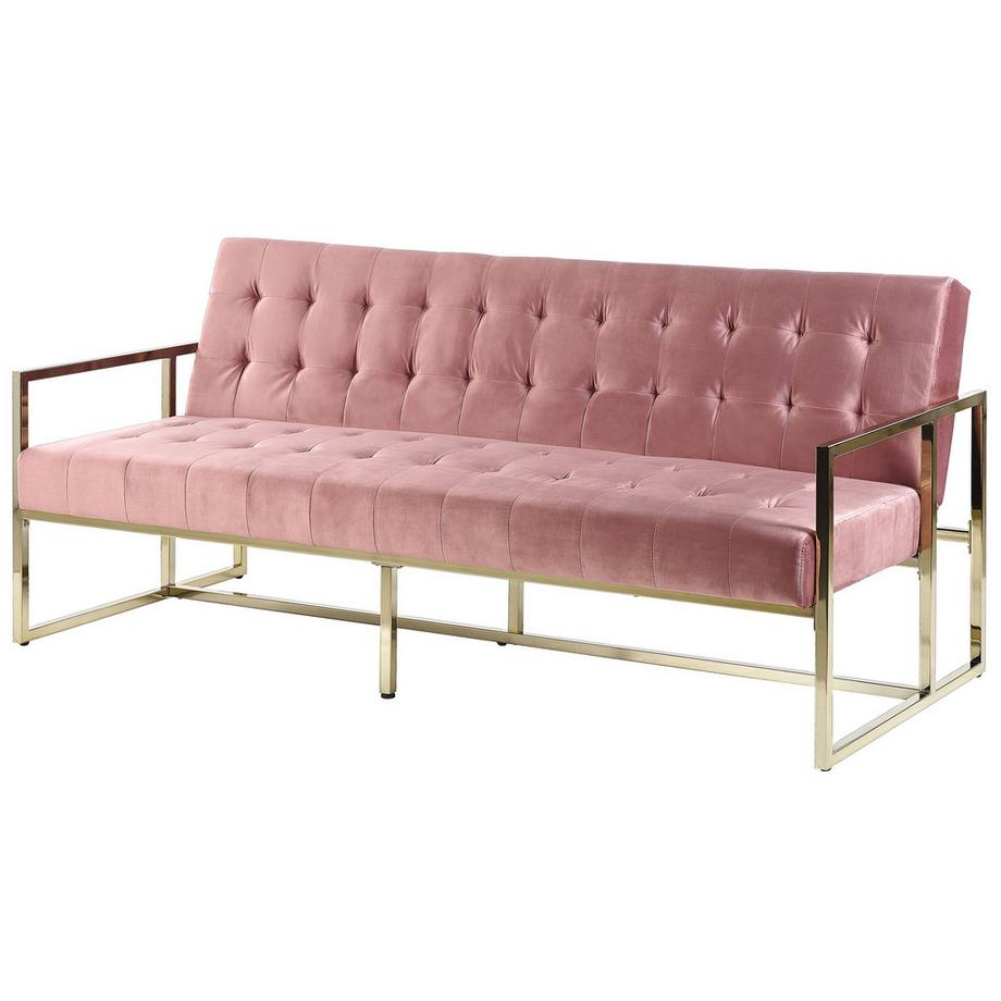 Beliani 3 Sitzer Sofa aus Samtstoff Glamourös MARSTAL  