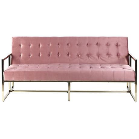 Beliani 3 Sitzer Sofa aus Samtstoff Glamourös MARSTAL  