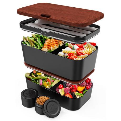 Umami Bento Box Nestable L Sapele Black  