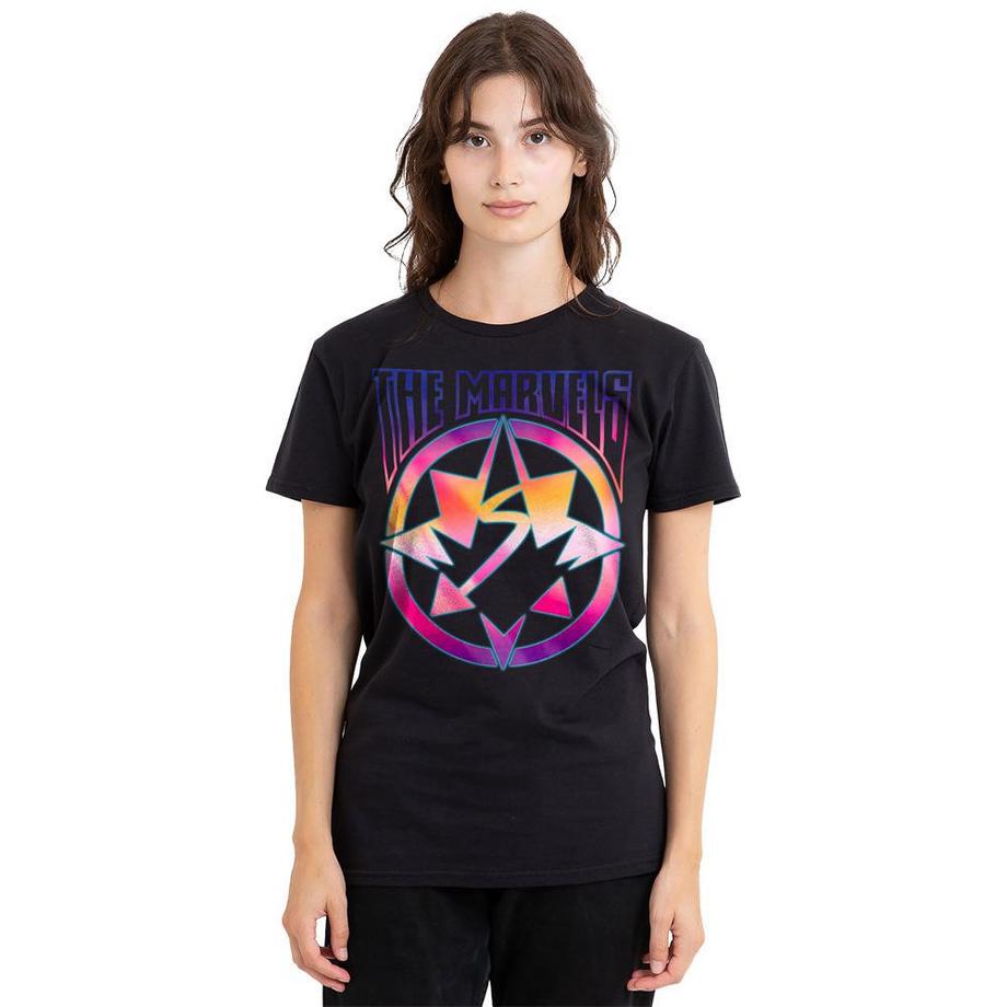 MARVEL Gradient Logo Grafikdruck T-Shirt  