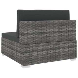 VidaXL Mittelsofa poly-rattan  