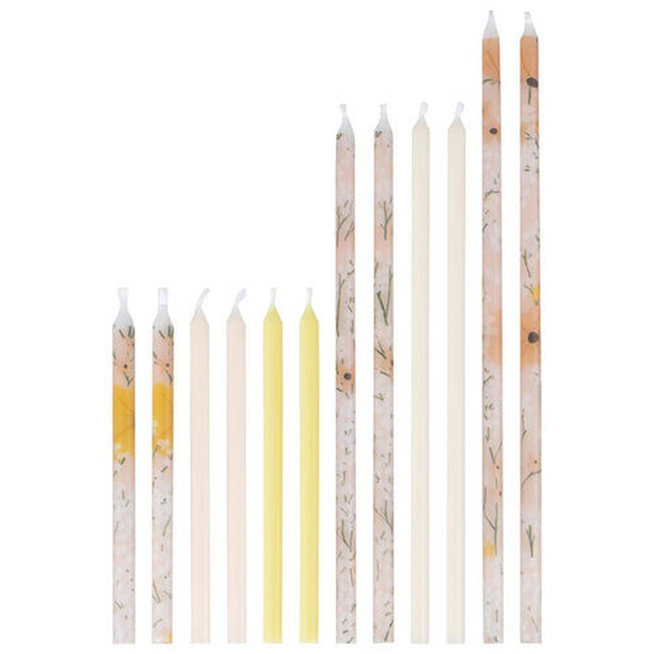 Ginger Ray  Bougies d'anniversaire fleuries longues 