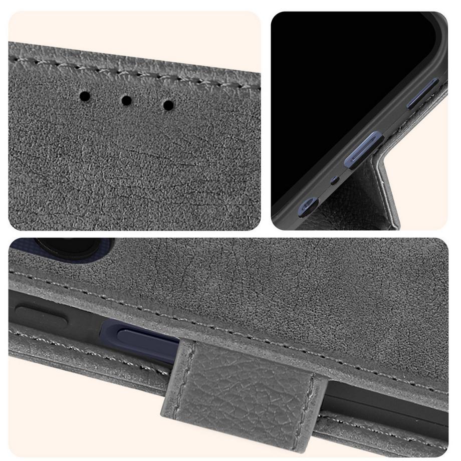 Avizar  Étui Samsung A25 Portefeuille Gris 