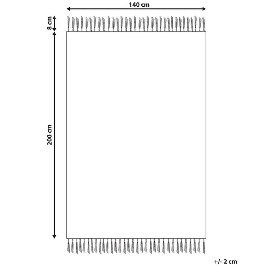Beliani Tapis en Coton  NIAVAN  