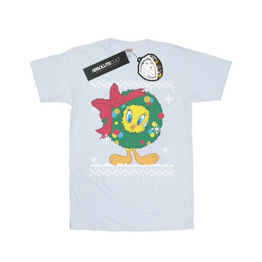 LOONEY TUNES Tweety Pie Christmas Fair Isle T-Shirt  