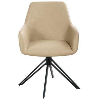 Beliani Esszimmerstuhl 2er Set aus Kunstleder Modern SANSARC  