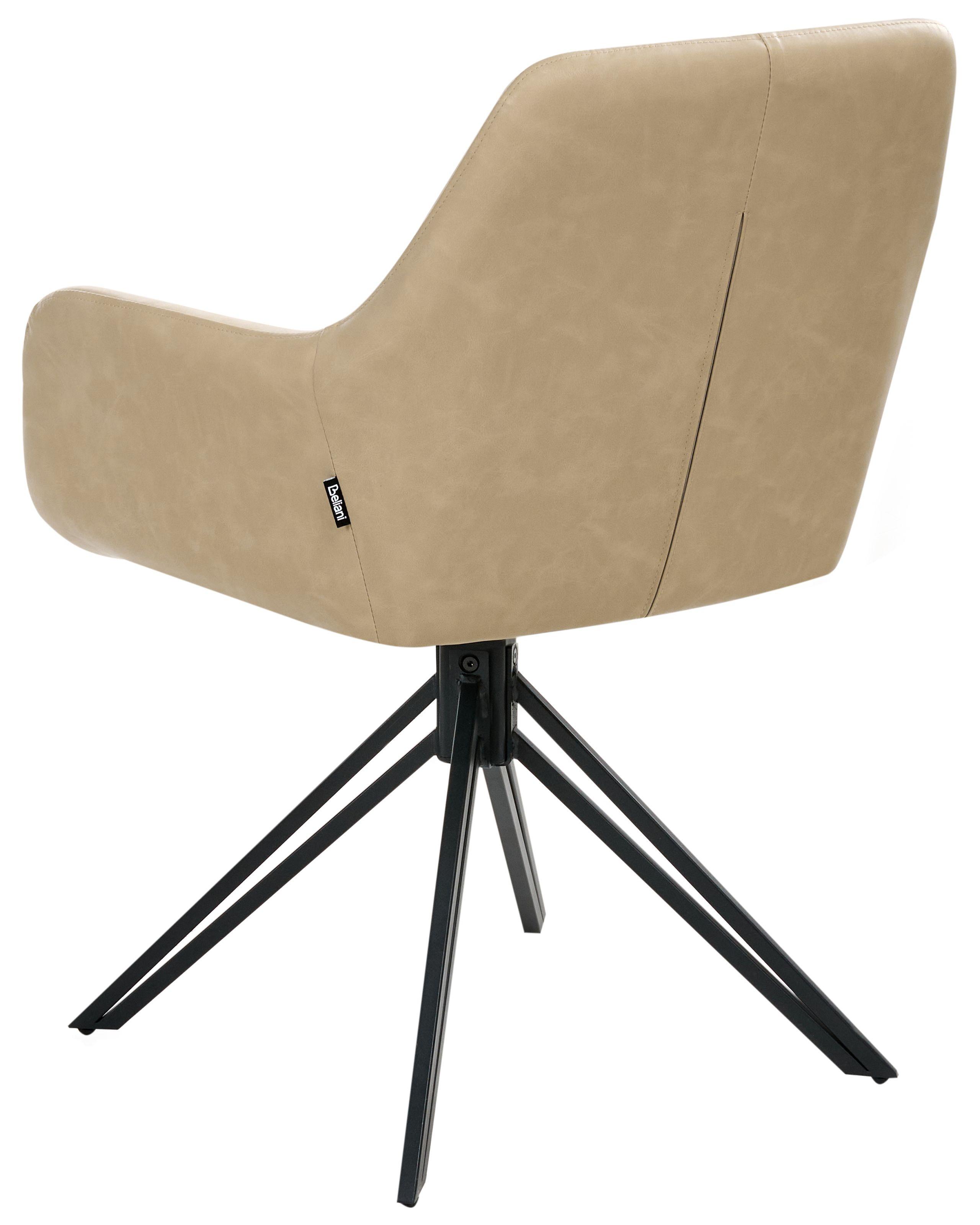 Beliani Esszimmerstuhl 2er Set aus Kunstleder Modern SANSARC  