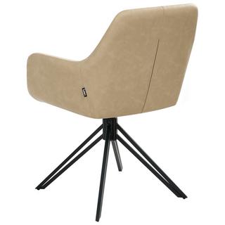 Beliani Esszimmerstuhl 2er Set aus Kunstleder Modern SANSARC  