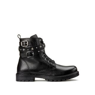 La Redoute Collections  Bottines en cuir montantes à lacets esprit rock 