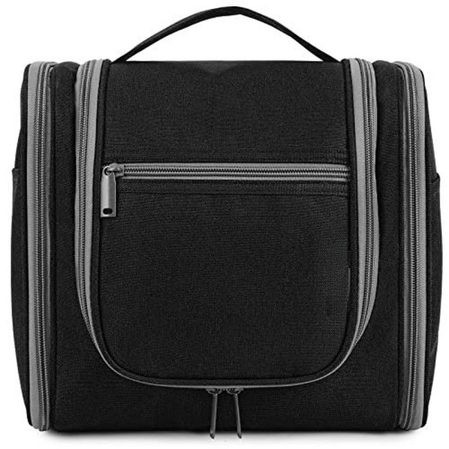 Only-bags.store  Kulturtasche - Kosmetiktasche - Waschbeutel, Schwarz (groß) 