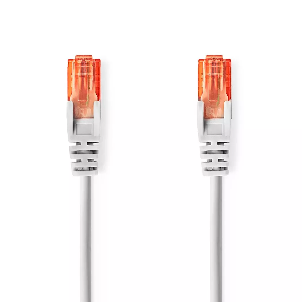 Nedis – CAT6 Netzwerkkabel | RJ45 Stecker U/UTP 0,25 m Rund PVC Grau Etikett, One Size