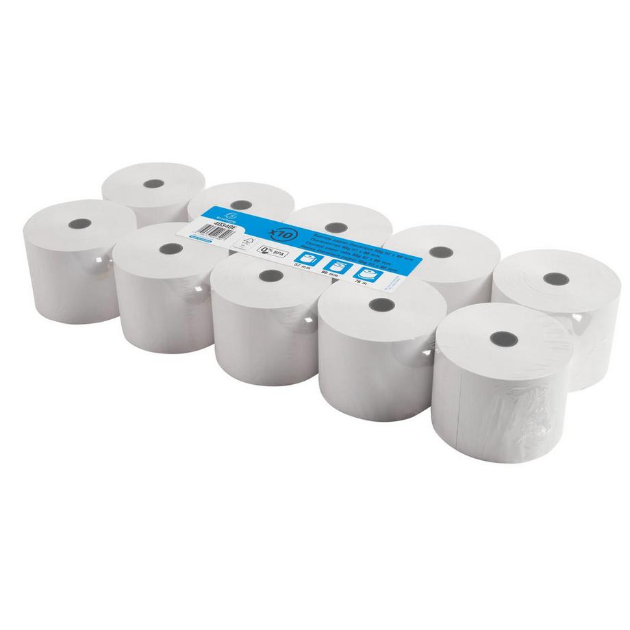 Exacompta Bobine pour caisse et balance 57x80mm - 76m - 1 pli thermique 55g/m2. - x 50  