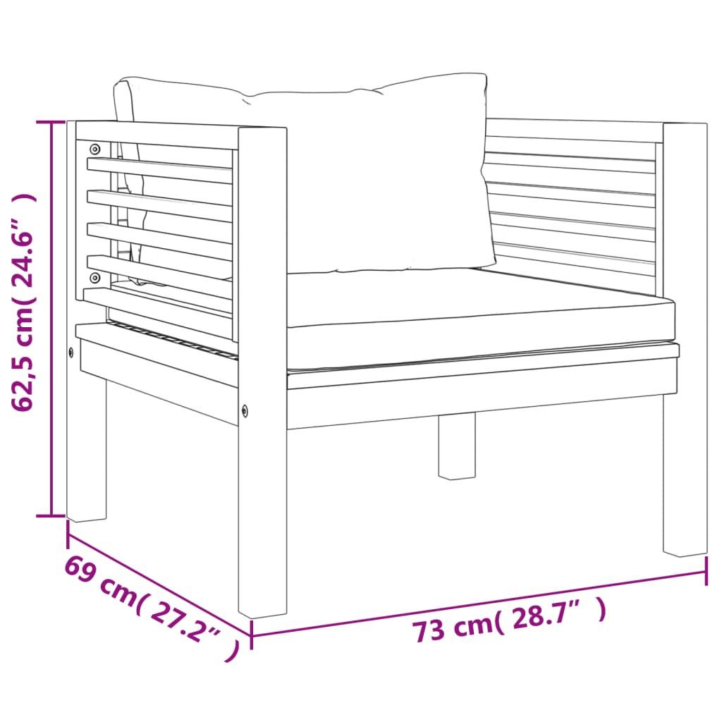 VidaXL Chaise de jardin bois  