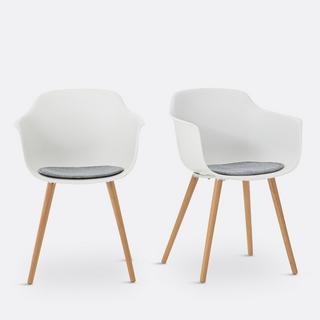 La Redoute Intérieurs Lot de 2 fauteuils de table  