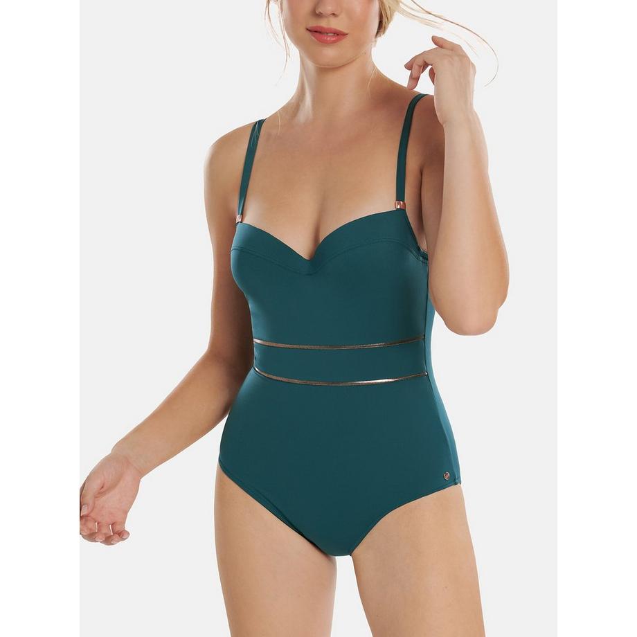 Einteiliger vorgeformter Verstellbare Träger-Badeanzug Umbria