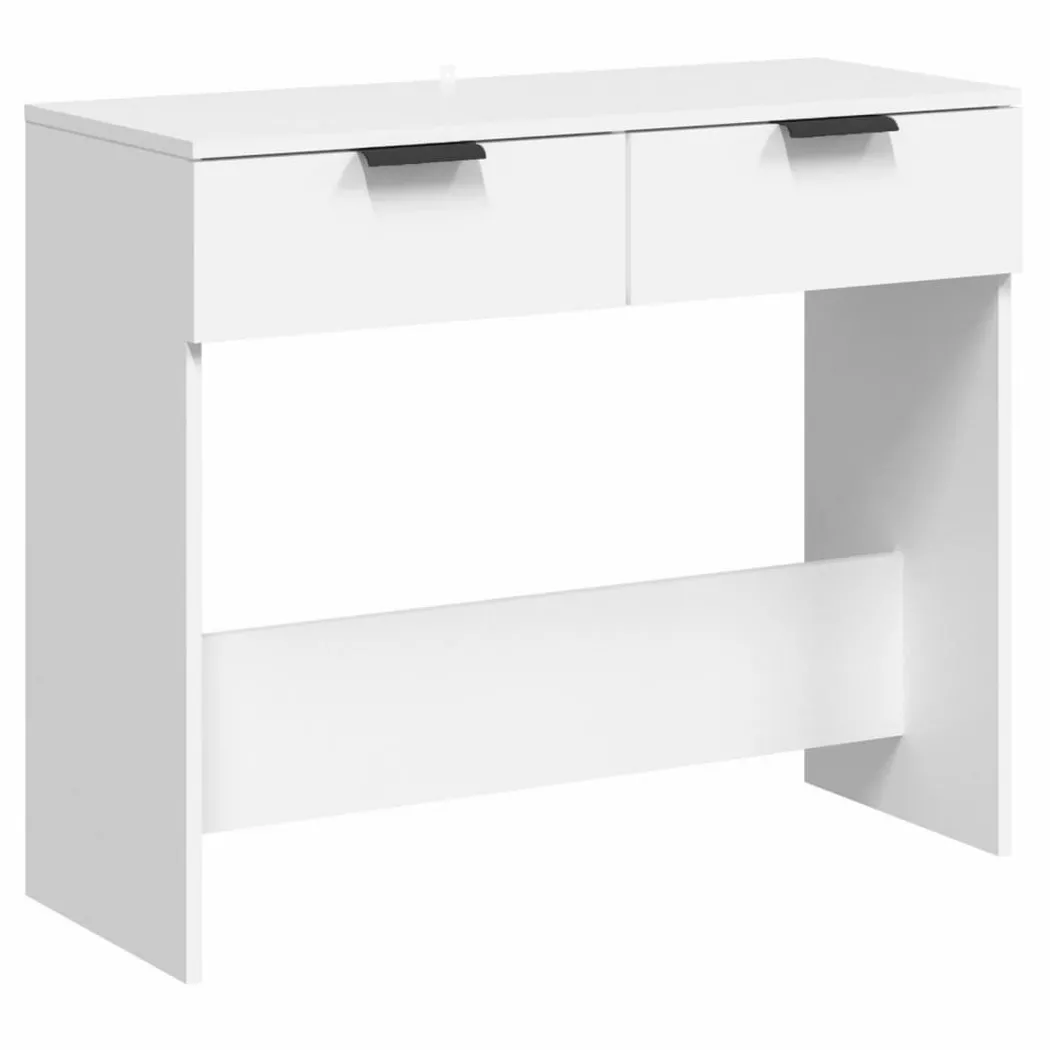 Table console Blanc 90x36x75 cm Bois d ingénierie