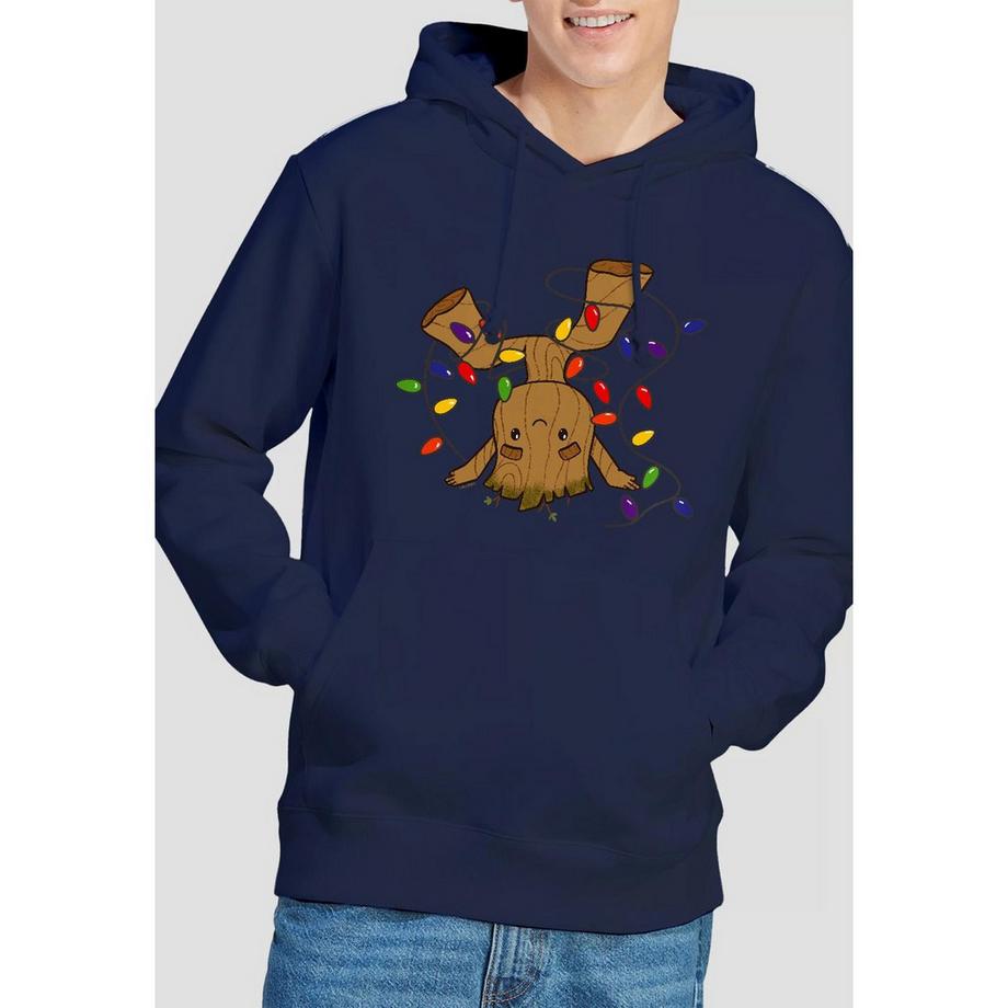 Guardians Of The Galaxy Felpa con cappuccio con grafica albero di Natale  