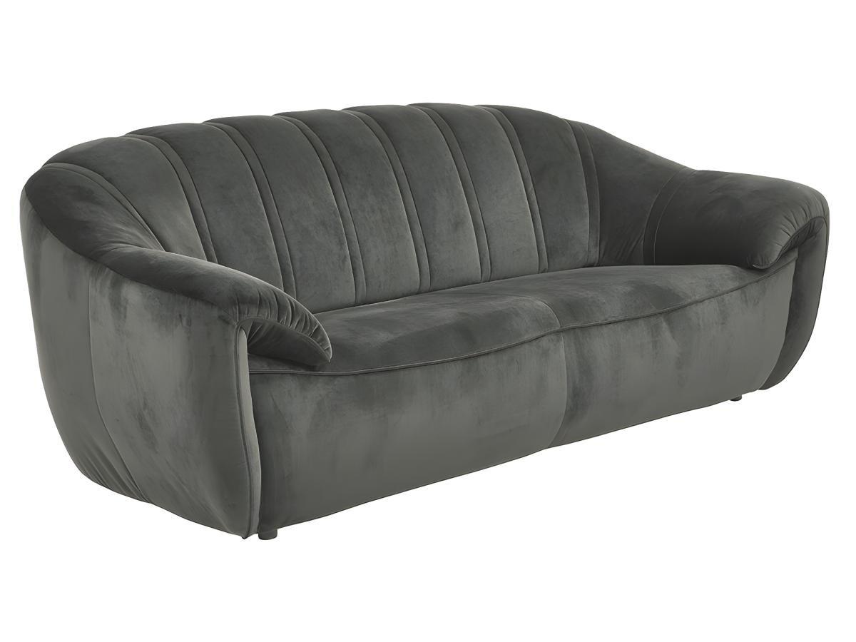 Vente-unique Sofa 3Sitzer Samt MALVITO  