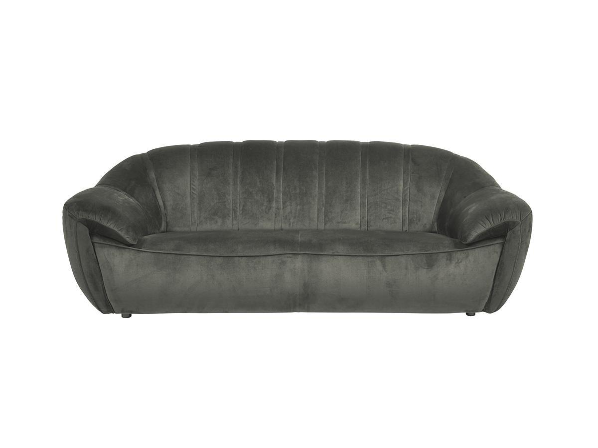 Vente-unique Sofa 3Sitzer Samt MALVITO  