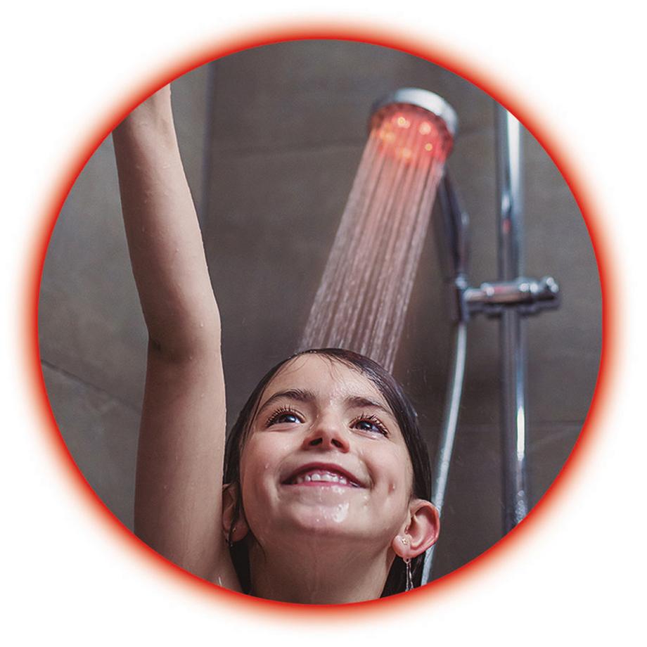 BEST DIRECT SHOWER FESTIVAL - Pomme de douche LED à pression d'eau avec éclairage coloré  