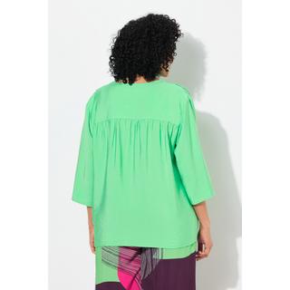 Ulla Popken Blusa oversize scollo a tunica maniche 3/4  