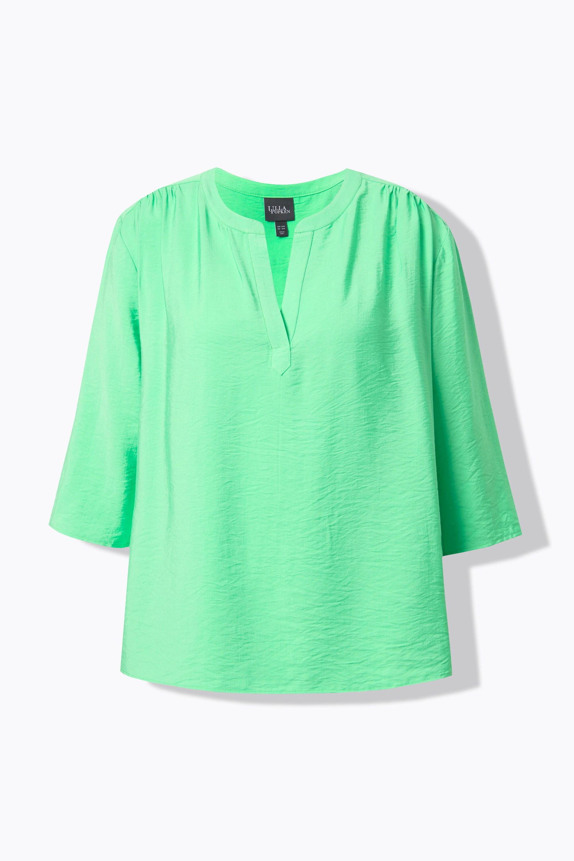 Ulla Popken Blusa oversize scollo a tunica maniche 3/4  