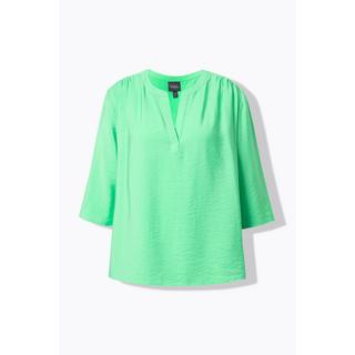 Ulla Popken Blusa oversize scollo a tunica maniche 3/4  