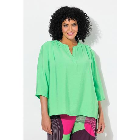 Ulla Popken Blusa oversize scollo a tunica maniche 3/4  