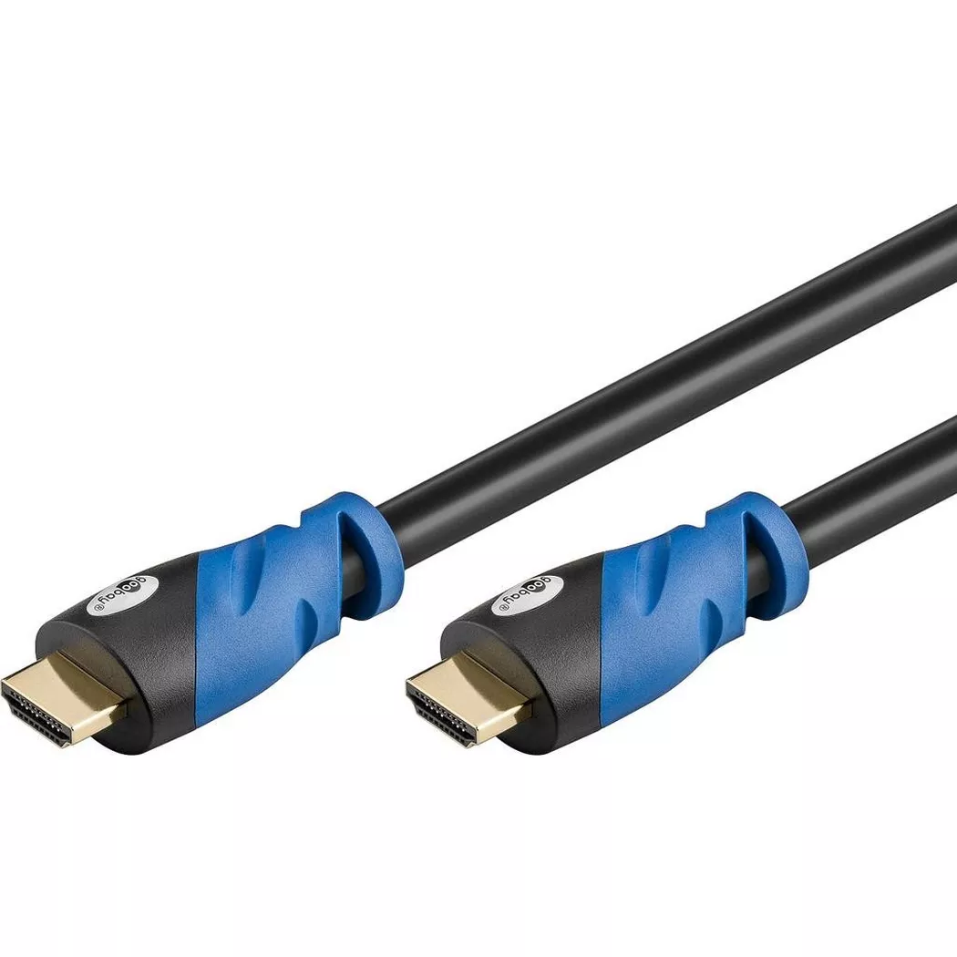 Goobay 2m Premium HDMI™ Kabel mit Ethernet [4K@60Hz, HDR, ARC]
