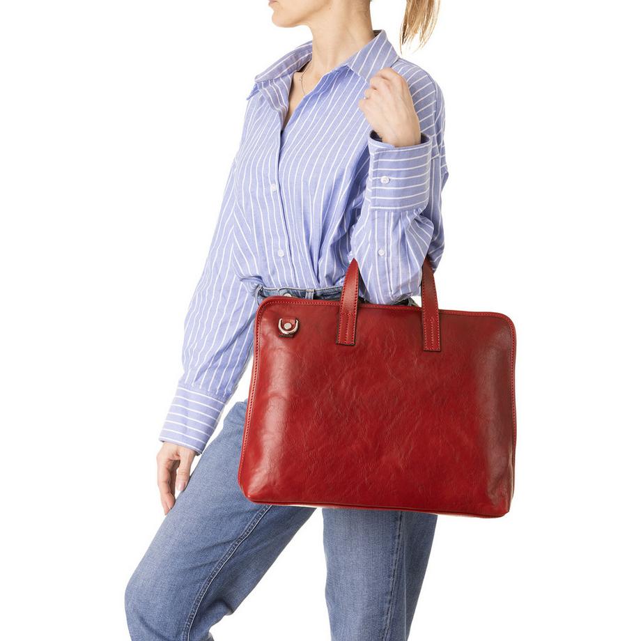 Viola Castellani Handtasche mit verstellbarem Schultergurt  