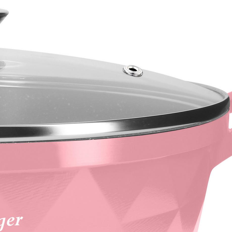 Cheffinger 3 Kochtöpfe 20/24/28cm Diamantmuster  