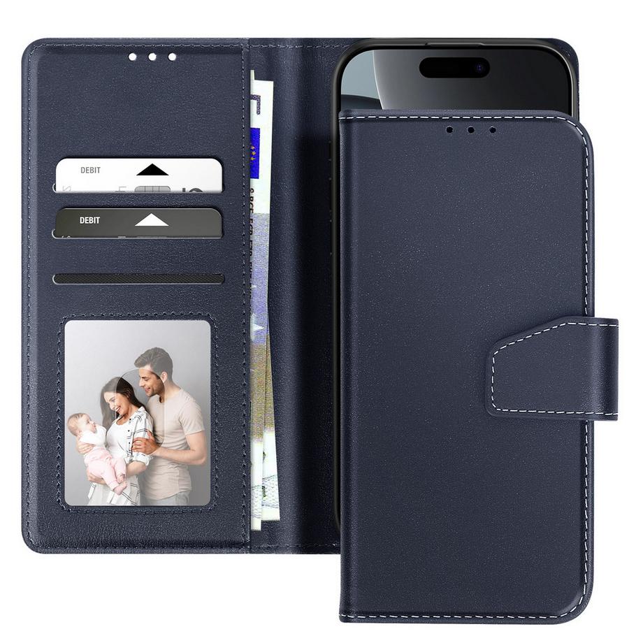 Avizar  Leder Etui iPhone 16 Pro Portemonnaie 