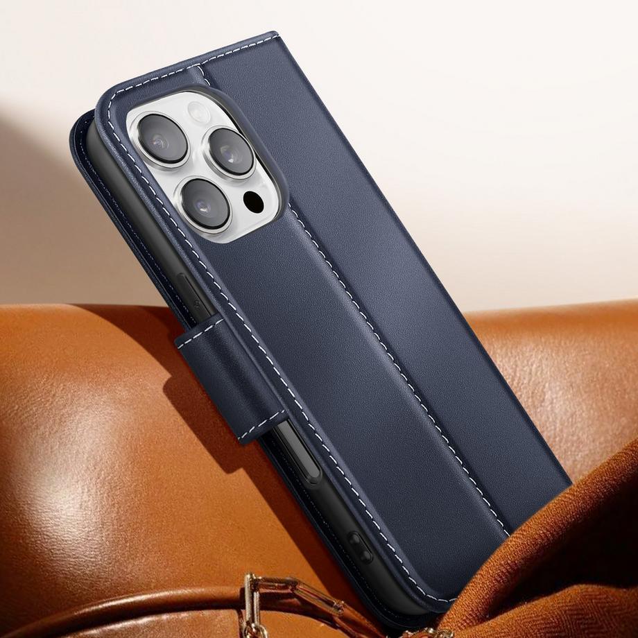 Avizar  Leder Etui iPhone 16 Pro Portemonnaie 