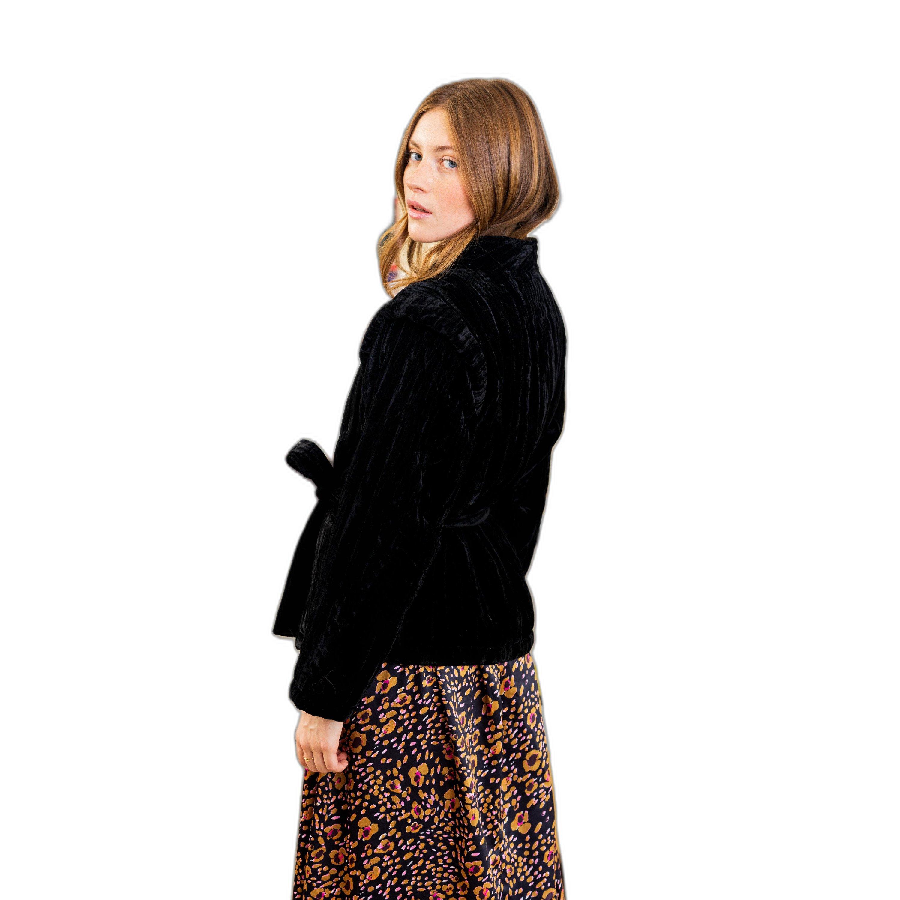 La Petite Etoile Gladis Veste en Velours Matelassé  