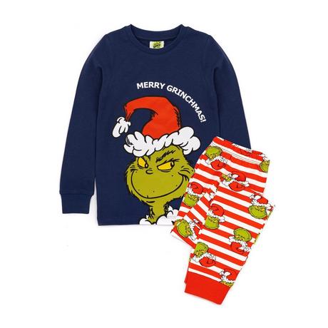 The Grinch  Schlafanzug  weihnachtliches Design Langärmlig 