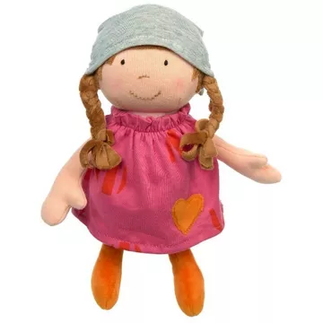 Sigikid poupée câline en tissu avec robe rose - 24 cm