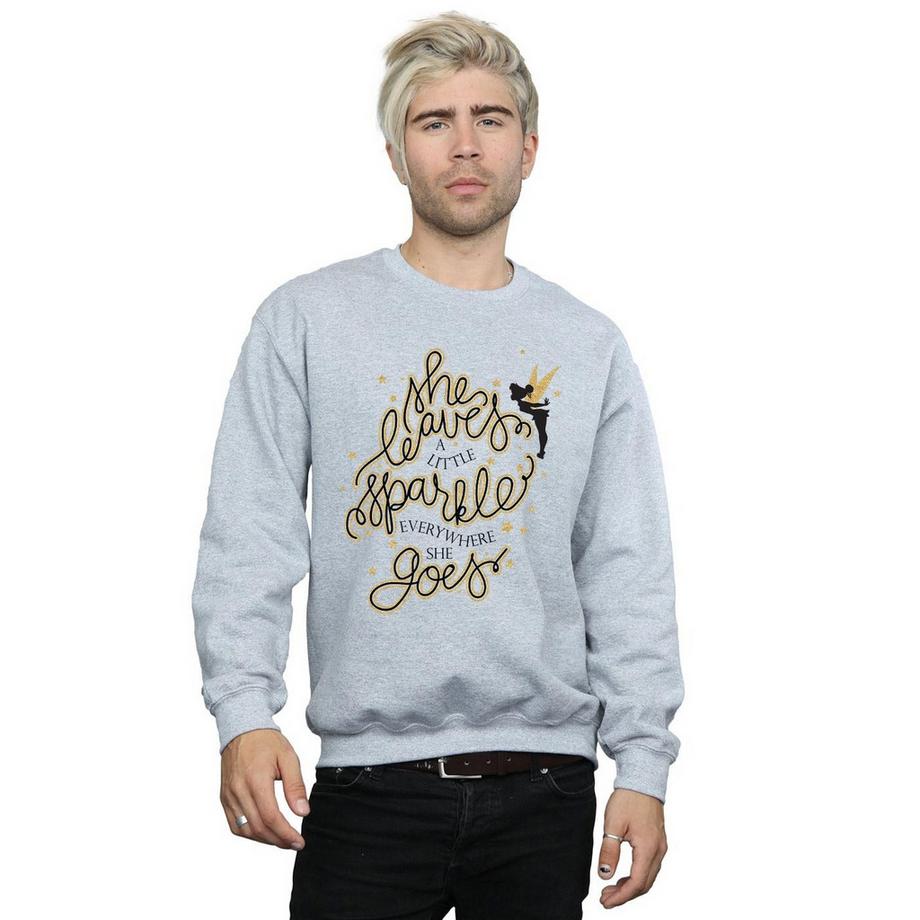 Disney Tinkerbell She Leaves A Little Sparkle Sweatshirt  