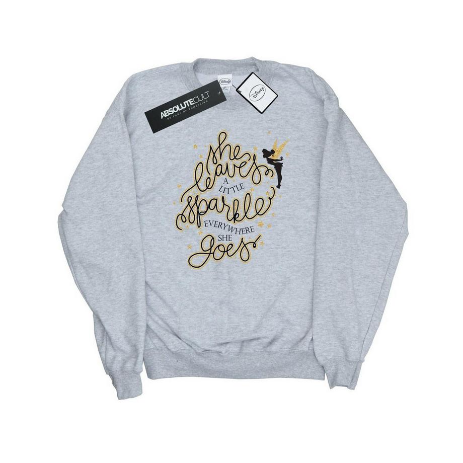 Disney Tinkerbell She Leaves A Little Sparkle Sweatshirt  