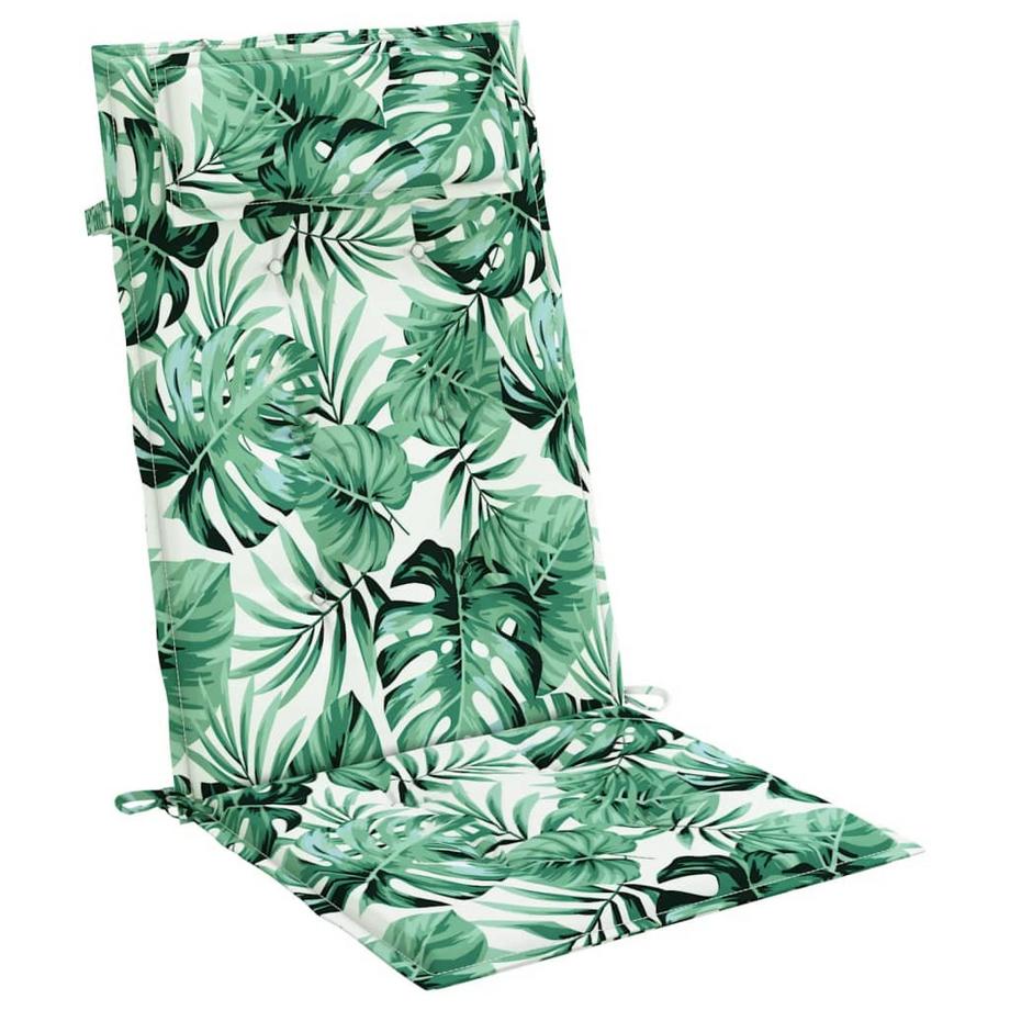 VidaXL Coussin de chaise à dossier haut tissu  