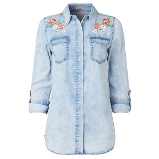 Joe Browns  Denim-Hemd mit Gänseblümchen-Stickerei 