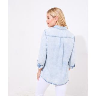 Joe Browns  Denim-Hemd mit Gänseblümchen-Stickerei 