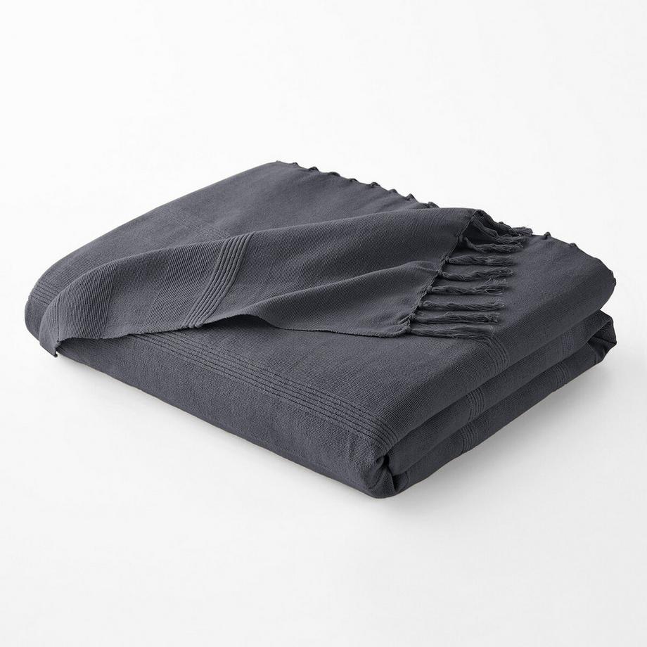 La Redoute Intérieurs Coperta Nedo Cotone con Frange  