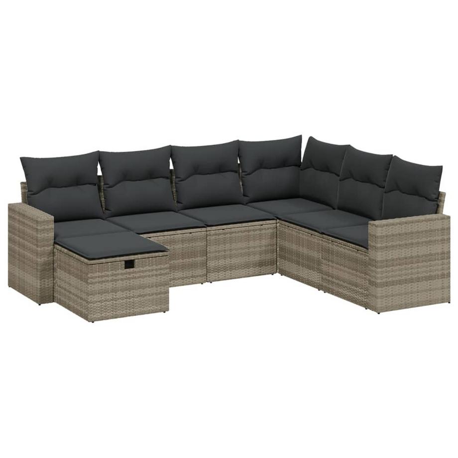 set divano da giardino Polirattan