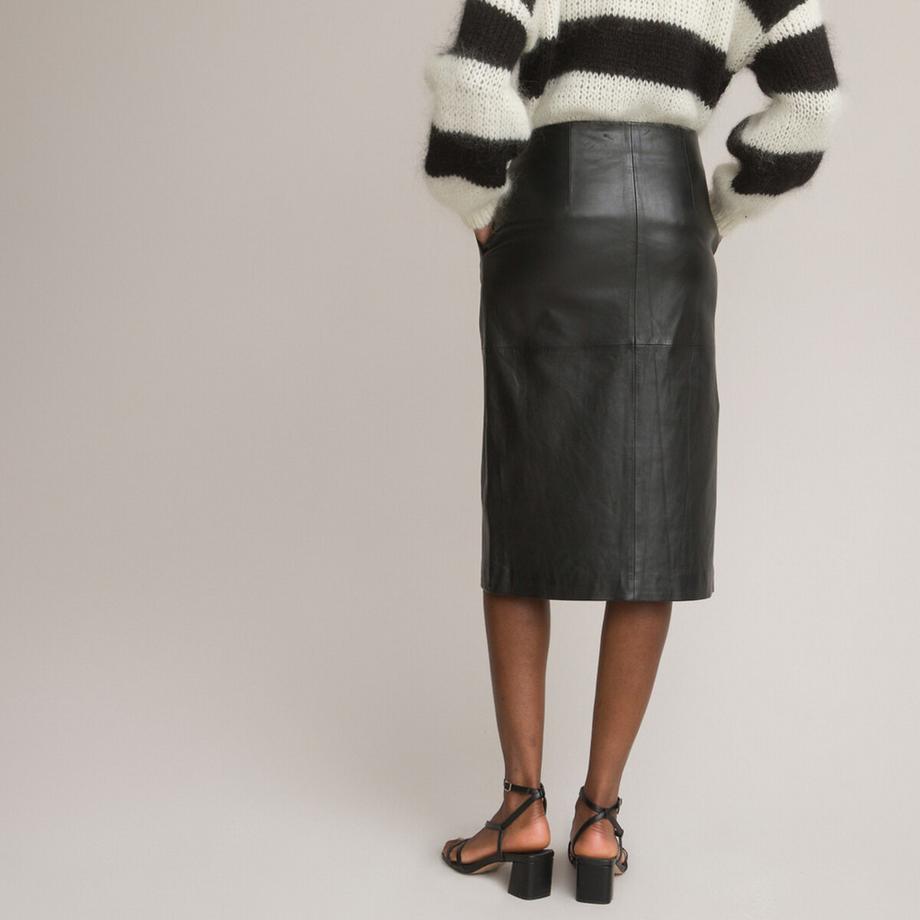 La Redoute Collections Gonna a tubino in pelle  